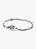 Sterling Silver Disney Campanilla Clasp Snake Chain Bracelet