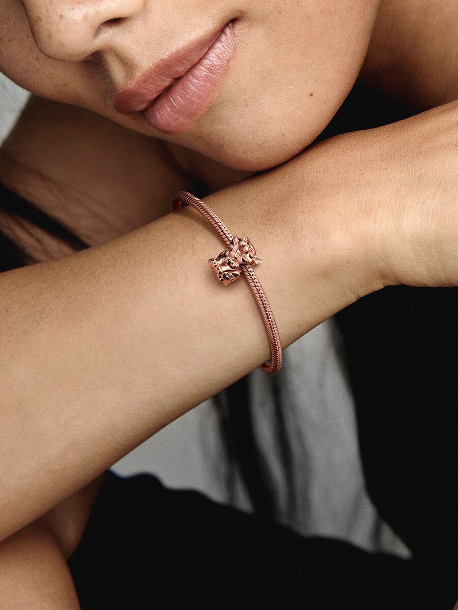 Chinese Tiger Rose Charm