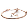Disney Mickey Mouse Castle Rose Gold Slider Bracelet