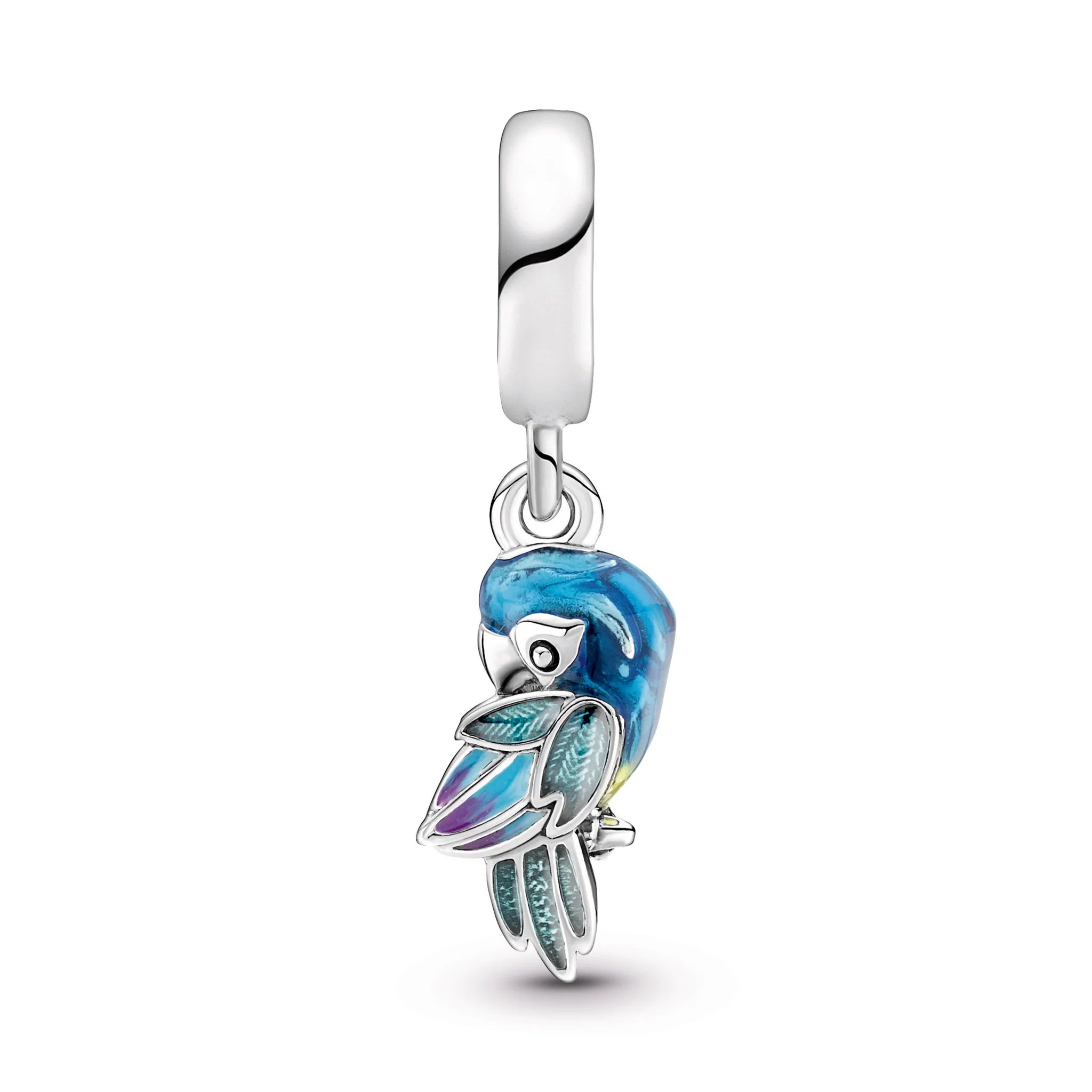Paradise Jungle Parrot Dangle Charm