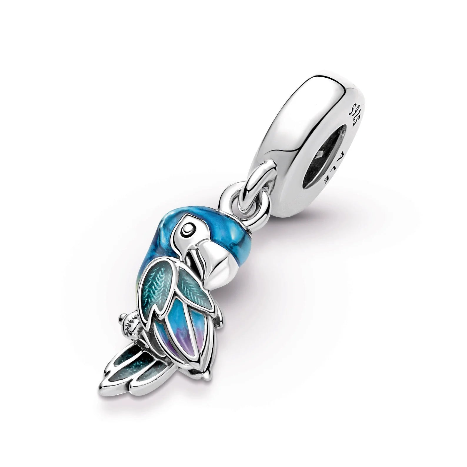 Paradise Jungle Parrot Dangle Charm