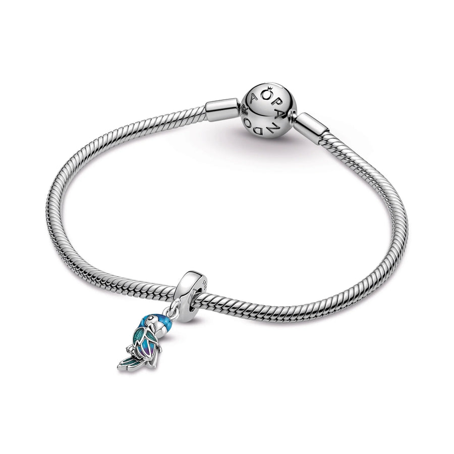 Paradise Jungle Parrot Dangle Charm